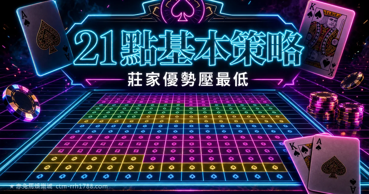 21點基本策略表完整教學:把莊家優勢壓到0.5%