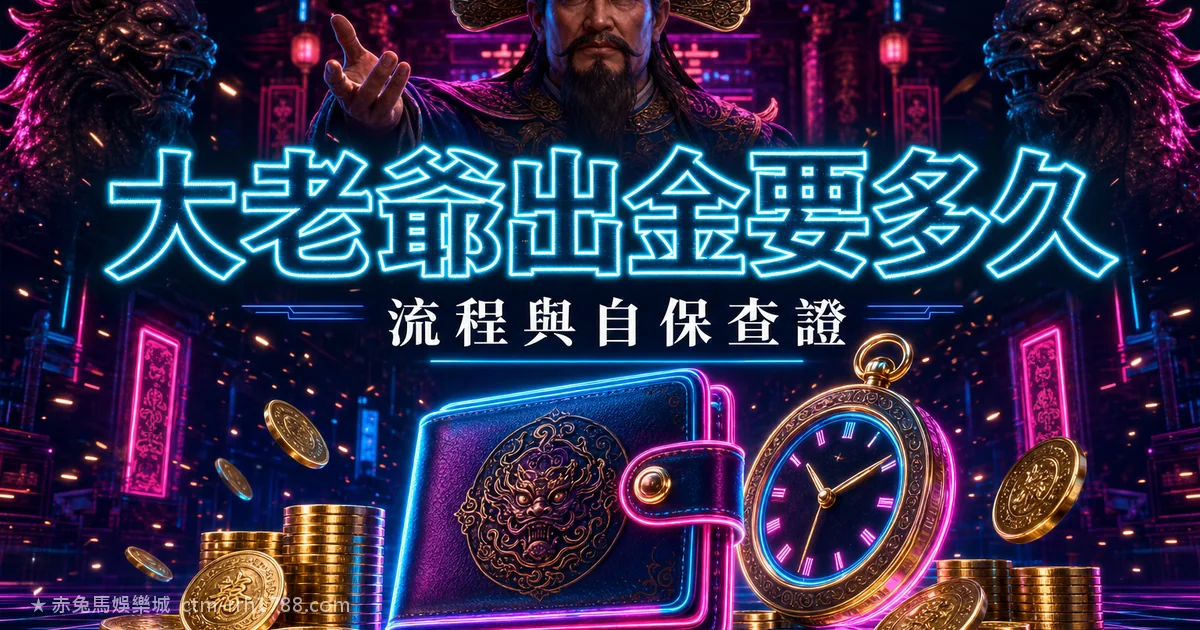 大老爺娛樂城出金要多久?會不會不出金?出金流程與自保查證全解析