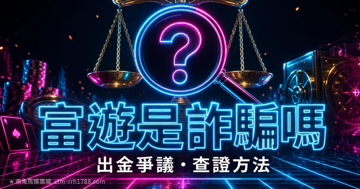 富遊娛樂城是詐騙嗎?2026 出金爭議、警方查辦報導與查證方法